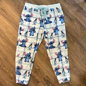 Disney Lilo and Stitch fleece lounge pants size Large